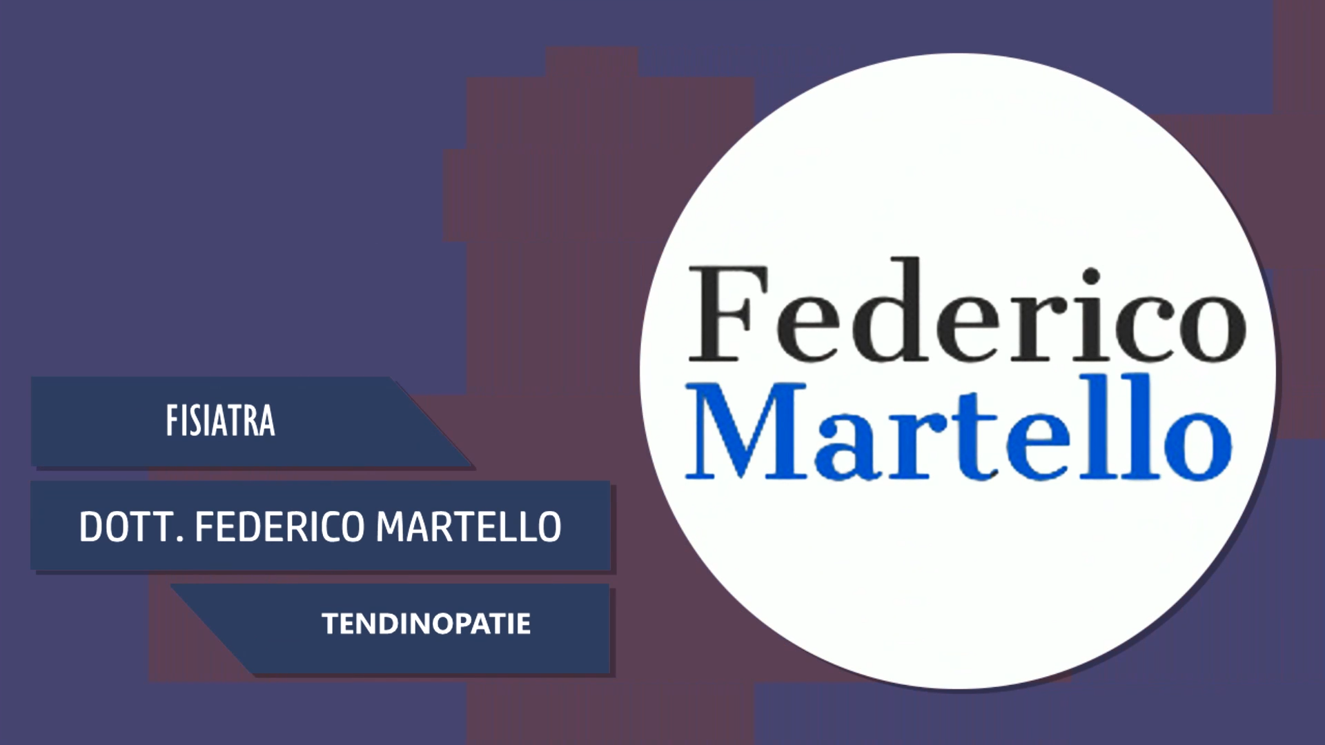 Intervista al Dott. Federico Martello – Tendinopatie