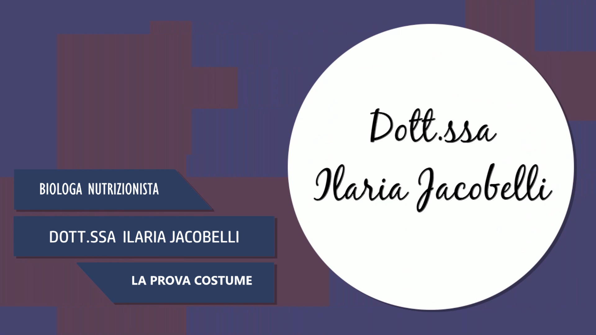 Intervista alla Dott.ssa Ilaria Jacobelli – La prova costume