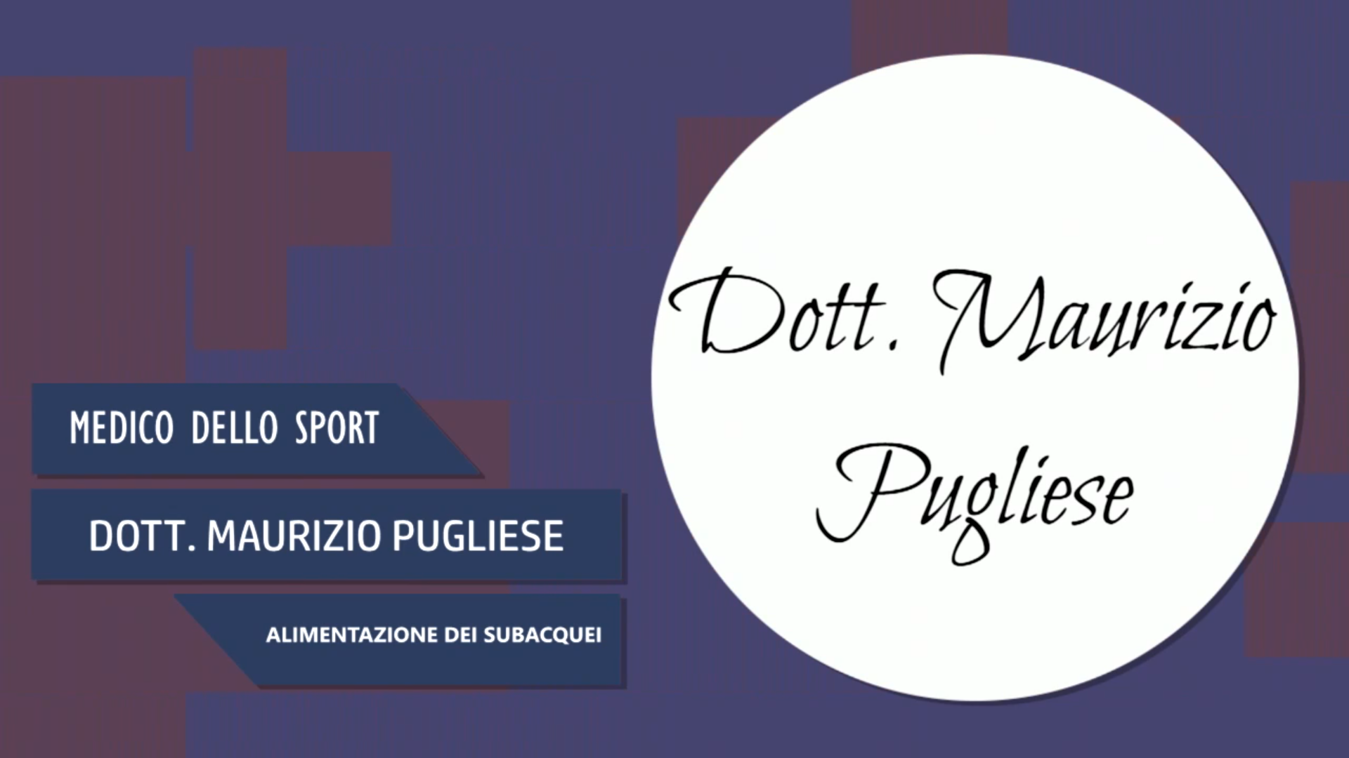 Intervista al Dott. Maurizio Pugliese – Alimentazione dei subacquei