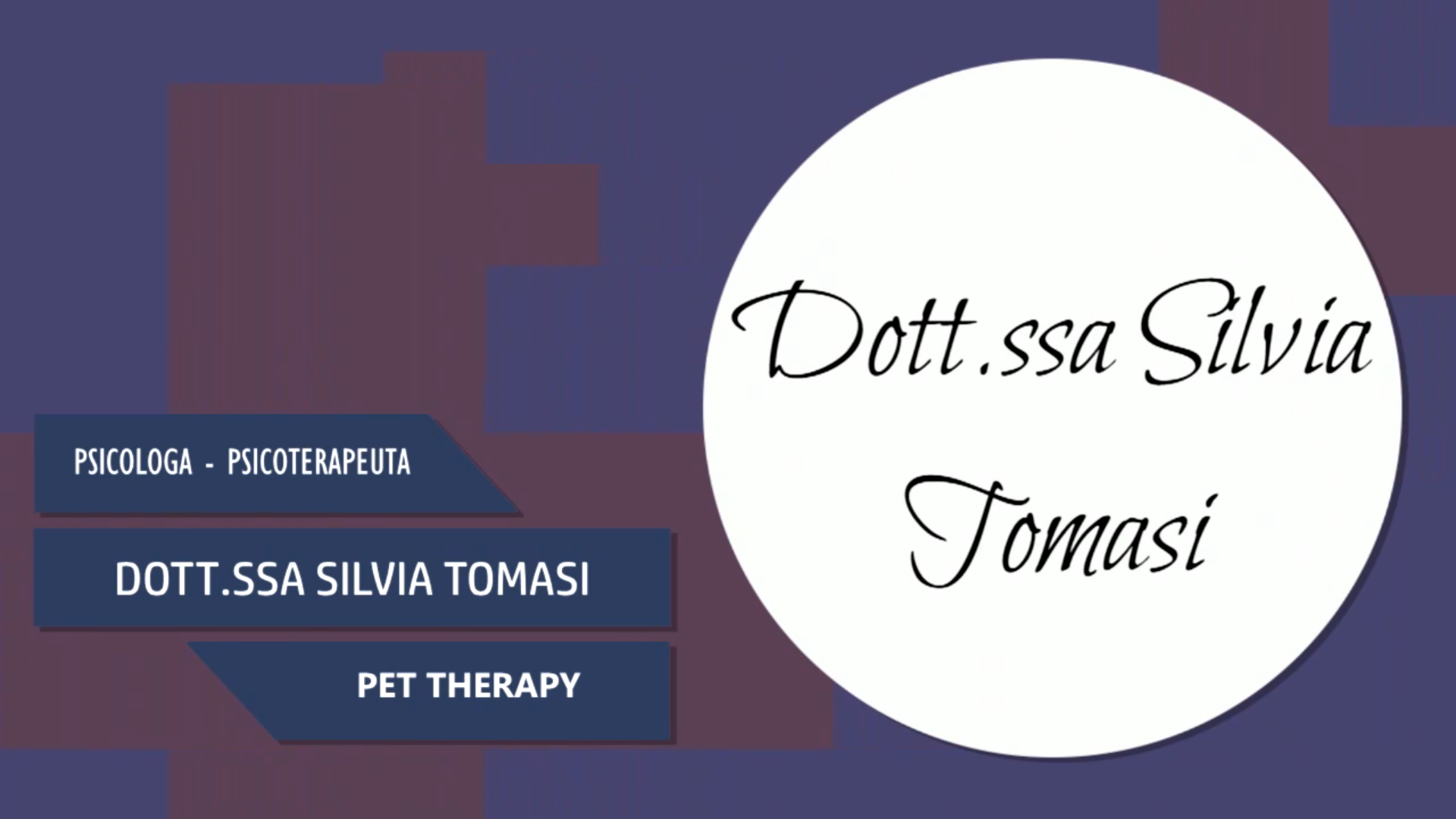Intervista alla Dott.ssa Silvia Tomasi – Pet Therapy