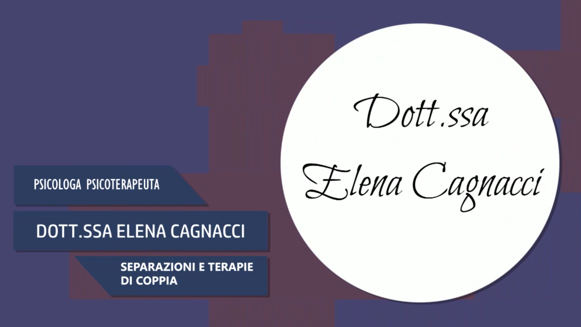 Intervista alla Dott.ssa Elena Cagnacci – Separazioni e terapie di coppia