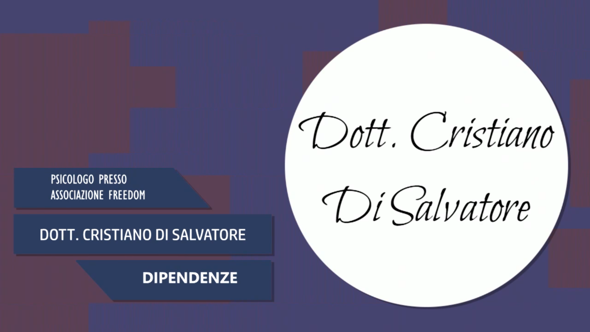 Intervista al Dott. Cristiano Di Salvatore – Dipendenze
