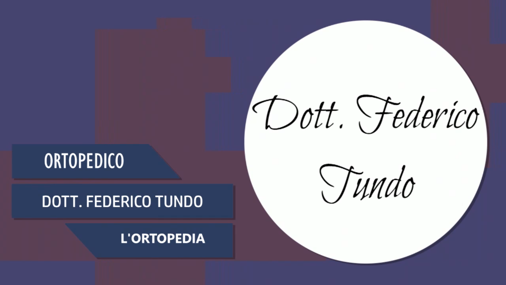 Intervista al Dott. Federico Tundo – L’ortopedia