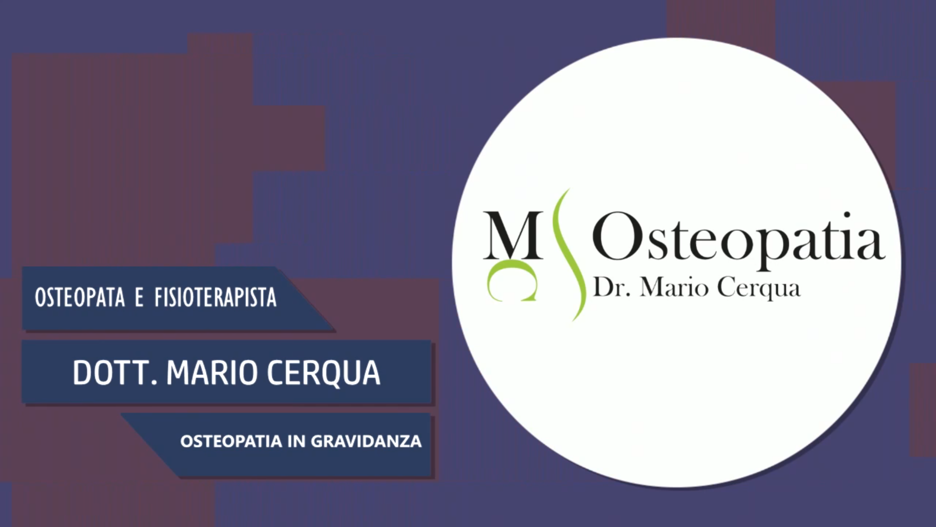 Intervista al Dott. Mario Cerqua – Osteopatia in gravidanza