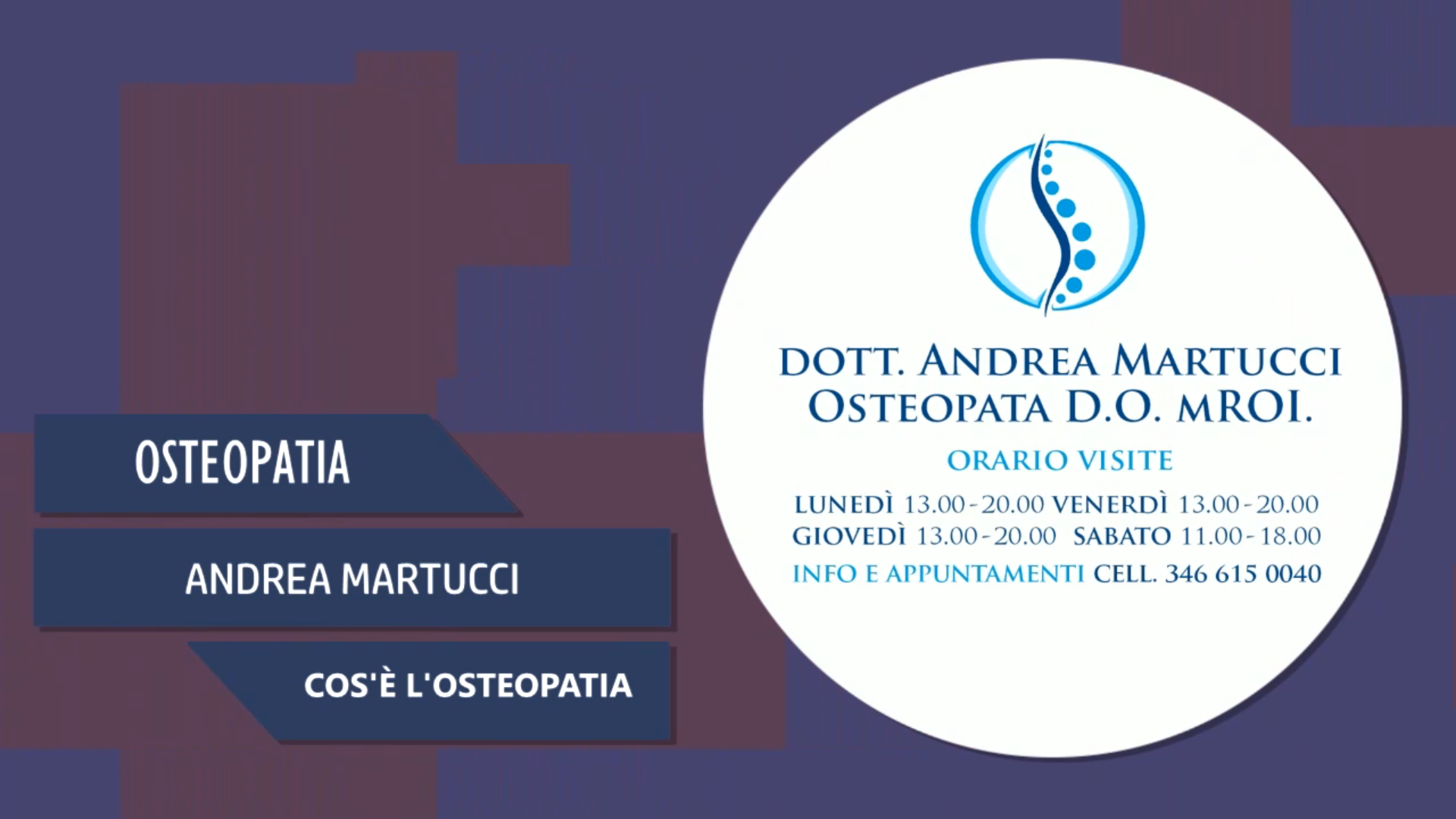 Intervista a Andrea Martucci – Cos’è l’osteopatia