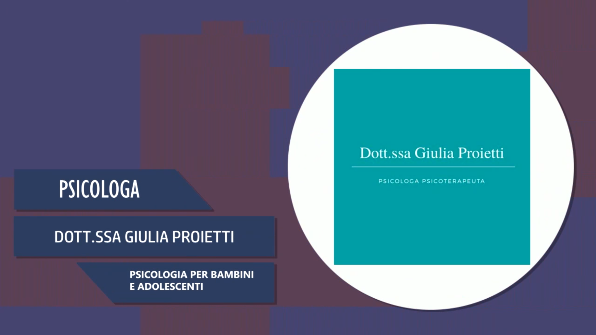Intervista alla Dott.ssa Giulia Proietti – Psicologia per bambini e adolescenti