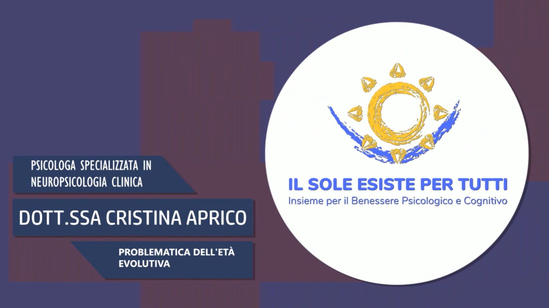 Intervista alla Dott.ssa Cristina Aprico – Problematica dell’età evolutiva