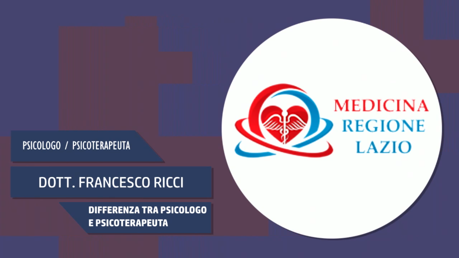 Intervista al Dott. Francesco Ricci – Differenza tra psicologo e psicoterapeuta