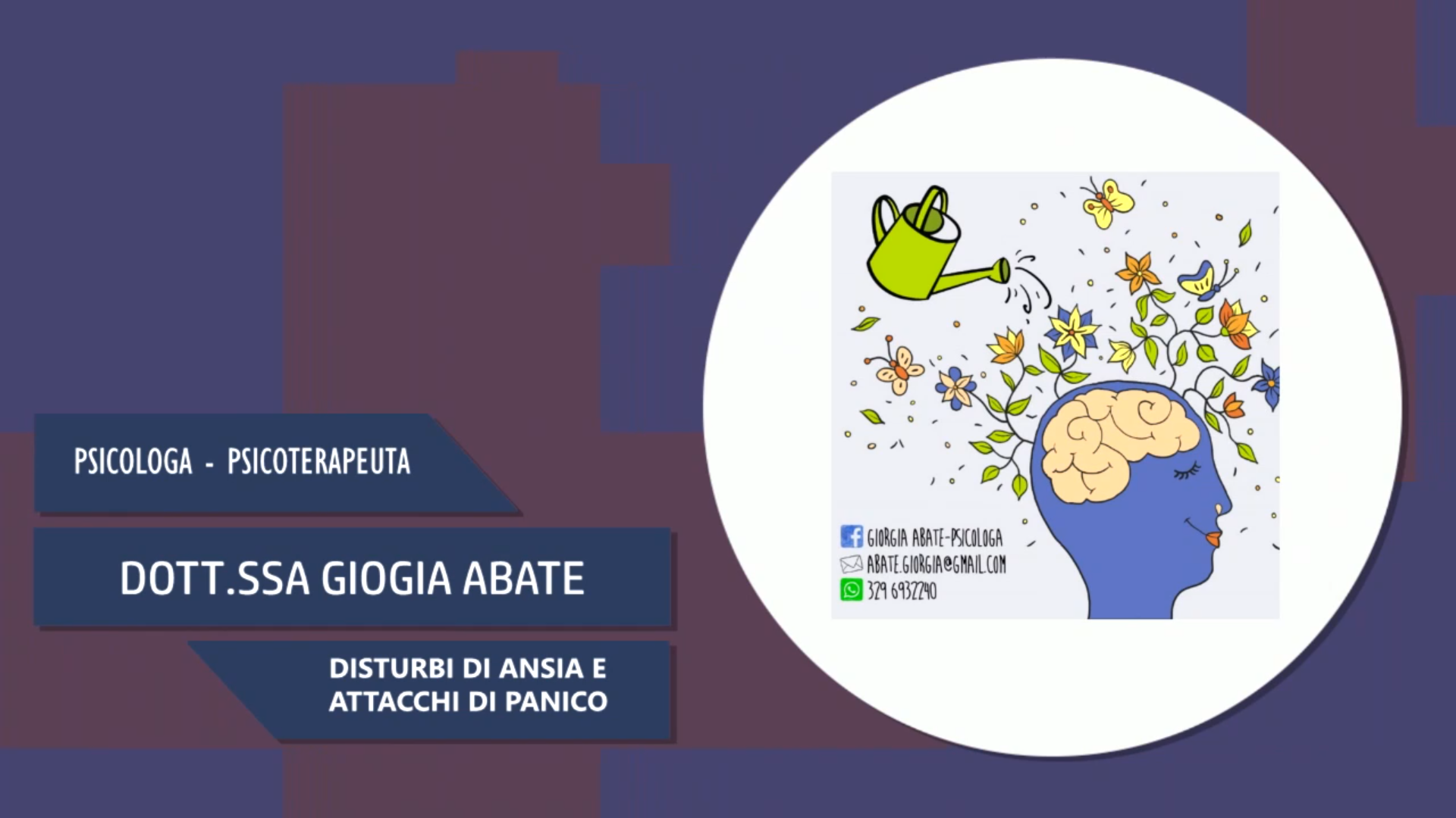 Intervista alla Dott.ssa Giorgia Abate – Disturbi di ansia e attacchi di panico