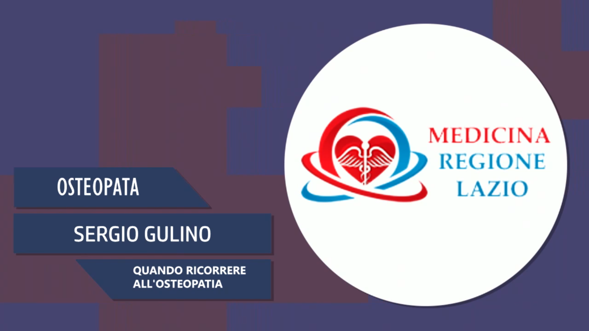 Intervista Sergio Gulino – Quando ricorrere all’osteopatia