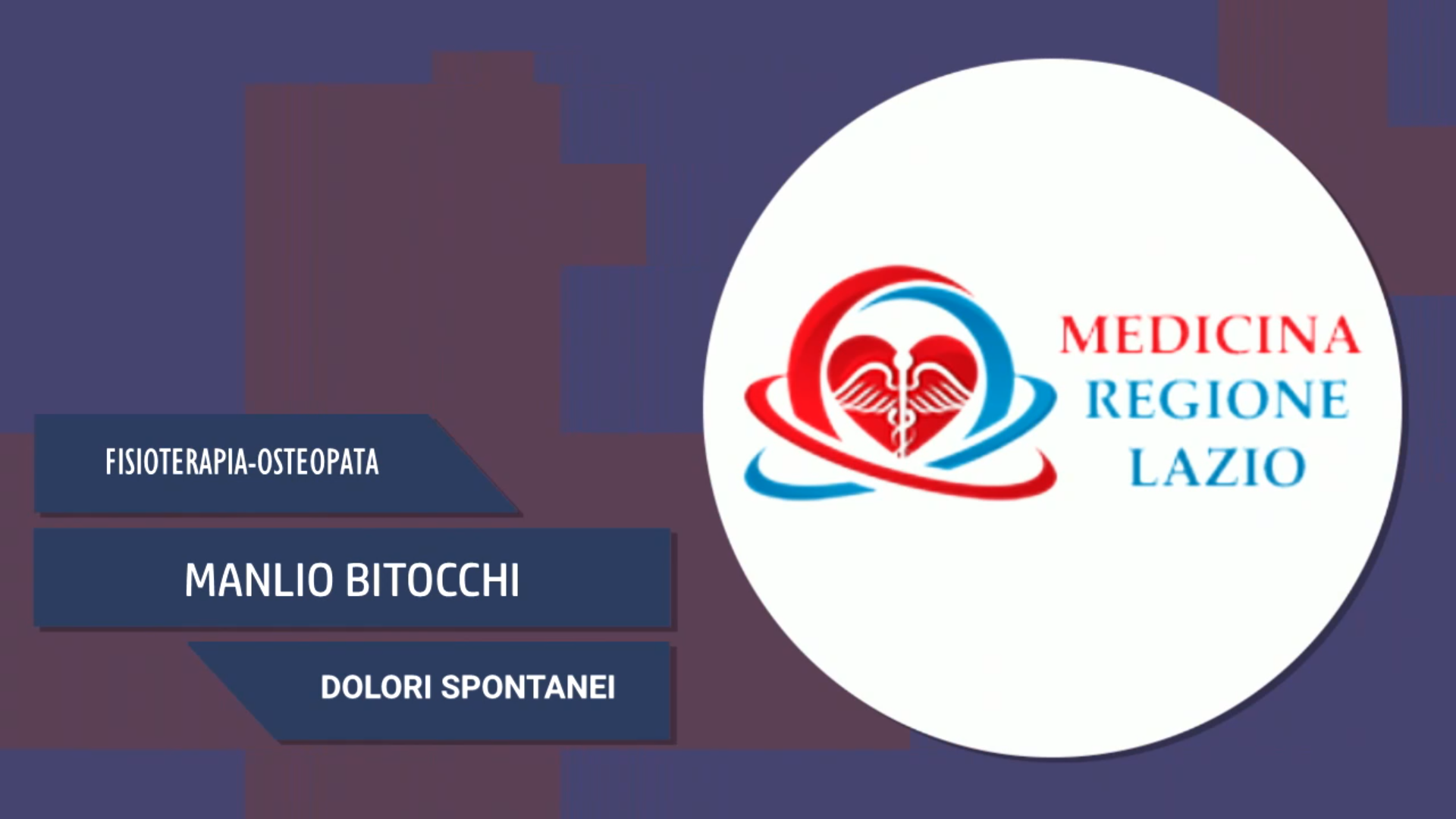 Intervista a Manlio Bitocchi – Dolori spontanei